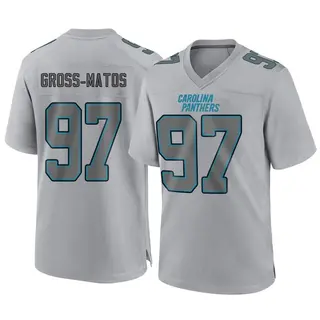 Yetur Gross-Matos Carolina Panthers Game-Used #97 Black Jersey vs