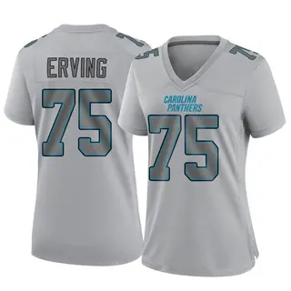 Men's Nike Cameron Erving Black Carolina Panthers Team Game Jersey