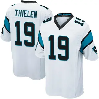 Men's Nike Adam Thielen Black Carolina Panthers Team Game Jersey