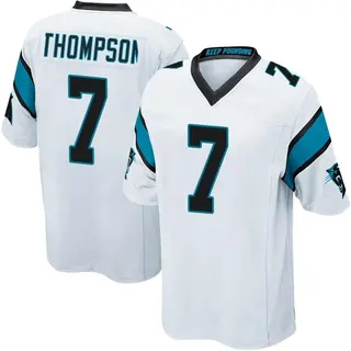 Shaq Thompson Carolina Panthers Fanatics Authentic Game-Used #7 White Jersey  vs. New York Giants on September 18, 2022