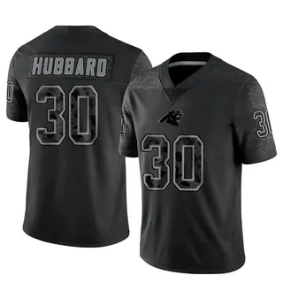 Men's Carolina Panthers Chuba Hubbard Nike Black Team Game Jersey