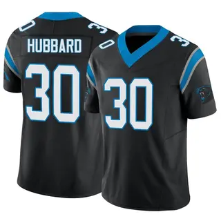 Men's Nike Ikem Ekwonu Black Carolina Panthers Player Game Jersey