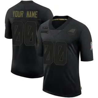 Men's Nike Black Carolina Panthers Custom Game Jersey