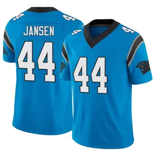 Nash Jensen Youth Nike Black Carolina Panthers Custom Game Jersey Size: Medium