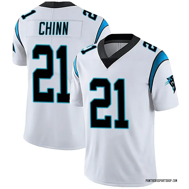 Carolina Panthers Nike Road Game Jersey - White - Jeremy Chinn - Youth