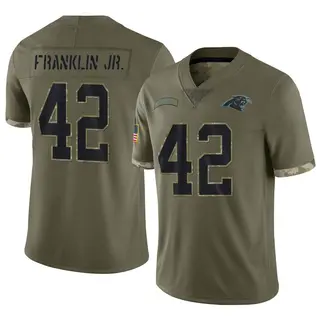 Men's Nike Jeremy Chinn Olive Carolina Panthers 2022 Salute To Service  Limited Jersey