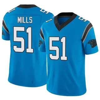 NFL Carolina Panthers RFLCTV (Sam Mills) Men's Fashion Football Jersey.