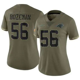 Men's Nike Bradley Bozeman Black Carolina Panthers Team Game Jersey Size: Extra Large