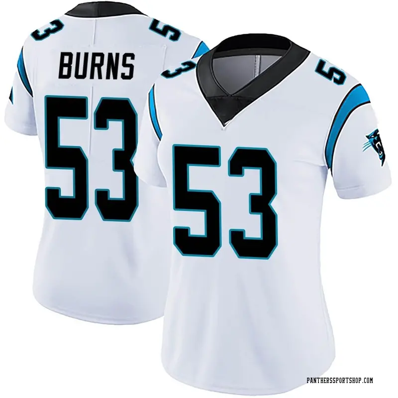 Carolina Panthers Nike Game Road Jersey - White - Brian Burns - Mens