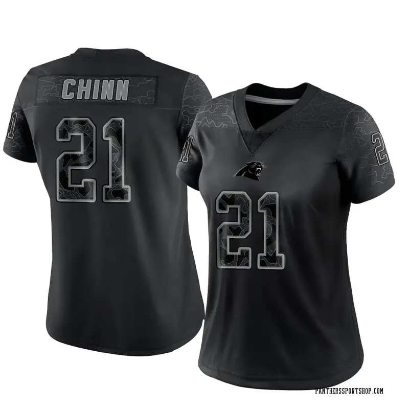 Men's Nike Jeremy Chinn Black Carolina Panthers RFLCTV Limited Jersey