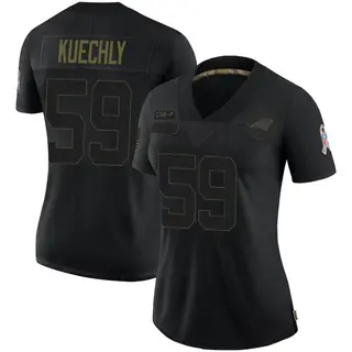 Luke Kuechly Carolina Panthers Jersey #59 Size L 10/12 Youth Kids White  Blue