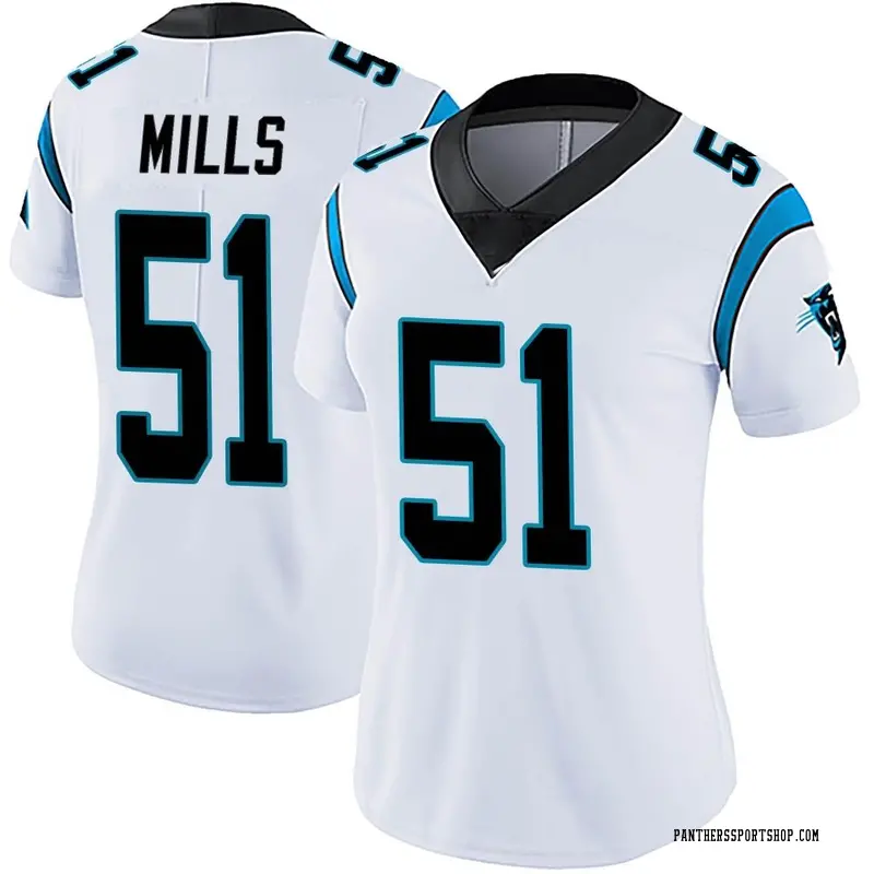 Limited Women's Sam Mills Carolina Panthers Nike Vapor Untouchable Jersey -  White