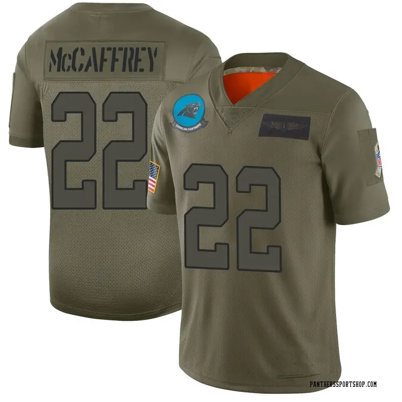 Youth Carolina Panthers Christian Mccaffrey Camo 2019 Salute To Service  Game Jersey - Dingeas