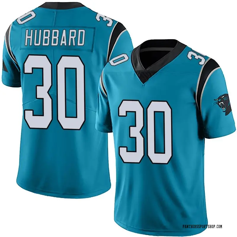 Men's Nike Chuba Hubbard Black Carolina Panthers Game Jersey