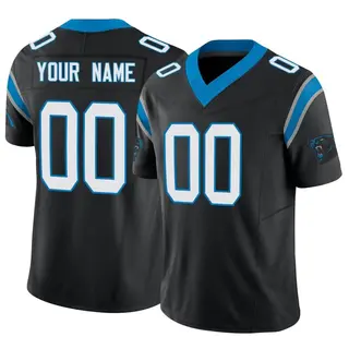 Men's Nike Black Carolina Panthers Vapor F.U.S.E. Elite Custom Jersey